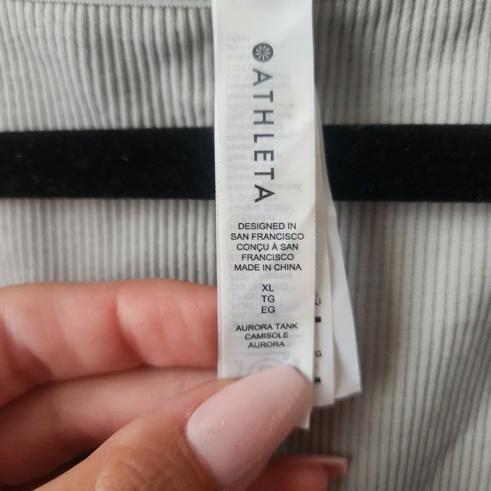 Athleta Mint Ribbed Tank Top - Picture 4 of 4